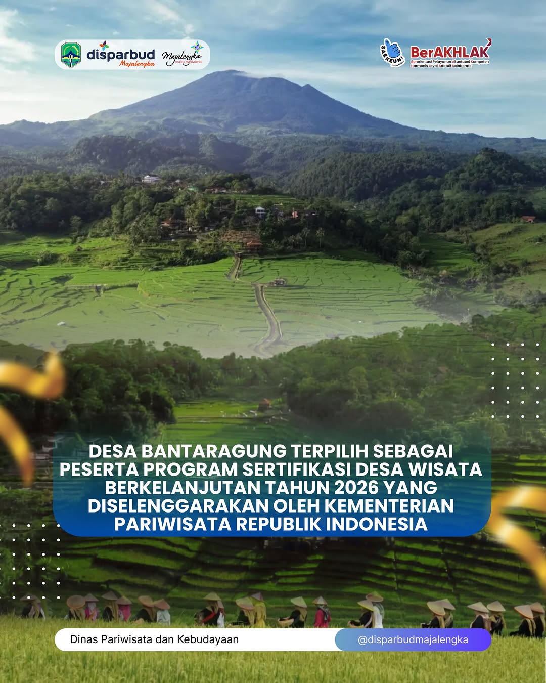 Desa Wisata Bantaragung Lolos Program Sertifikasi Desa Wisata Berkelanjutan 2026