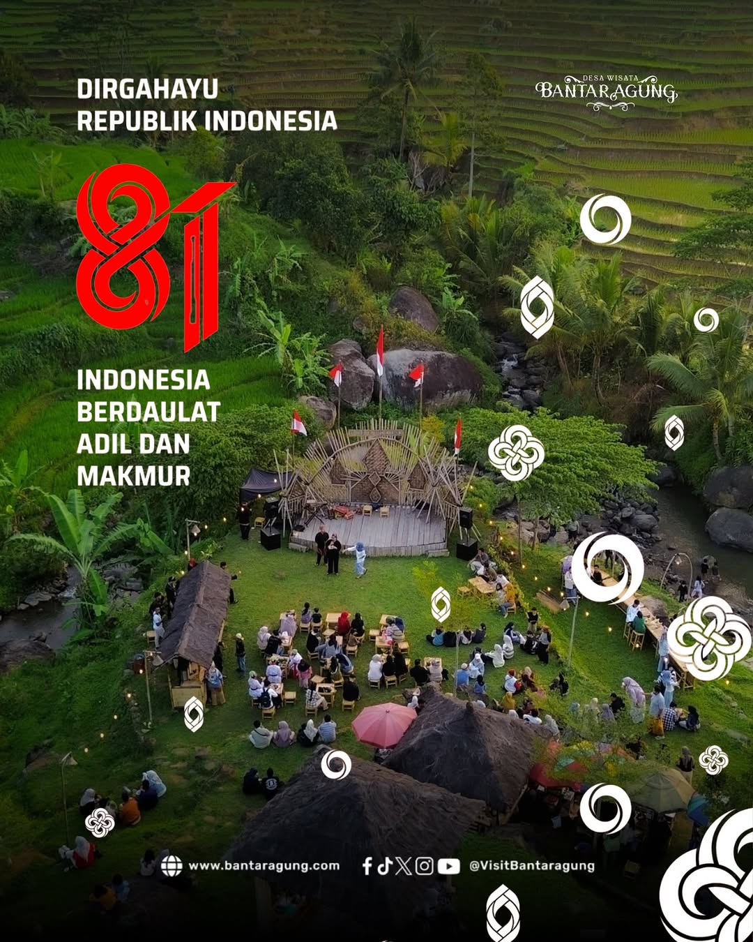Desa Wisata Bantaragung Rayakan HUT ke-81 RI dengan Komitmen Jaga Alam dan Budaya