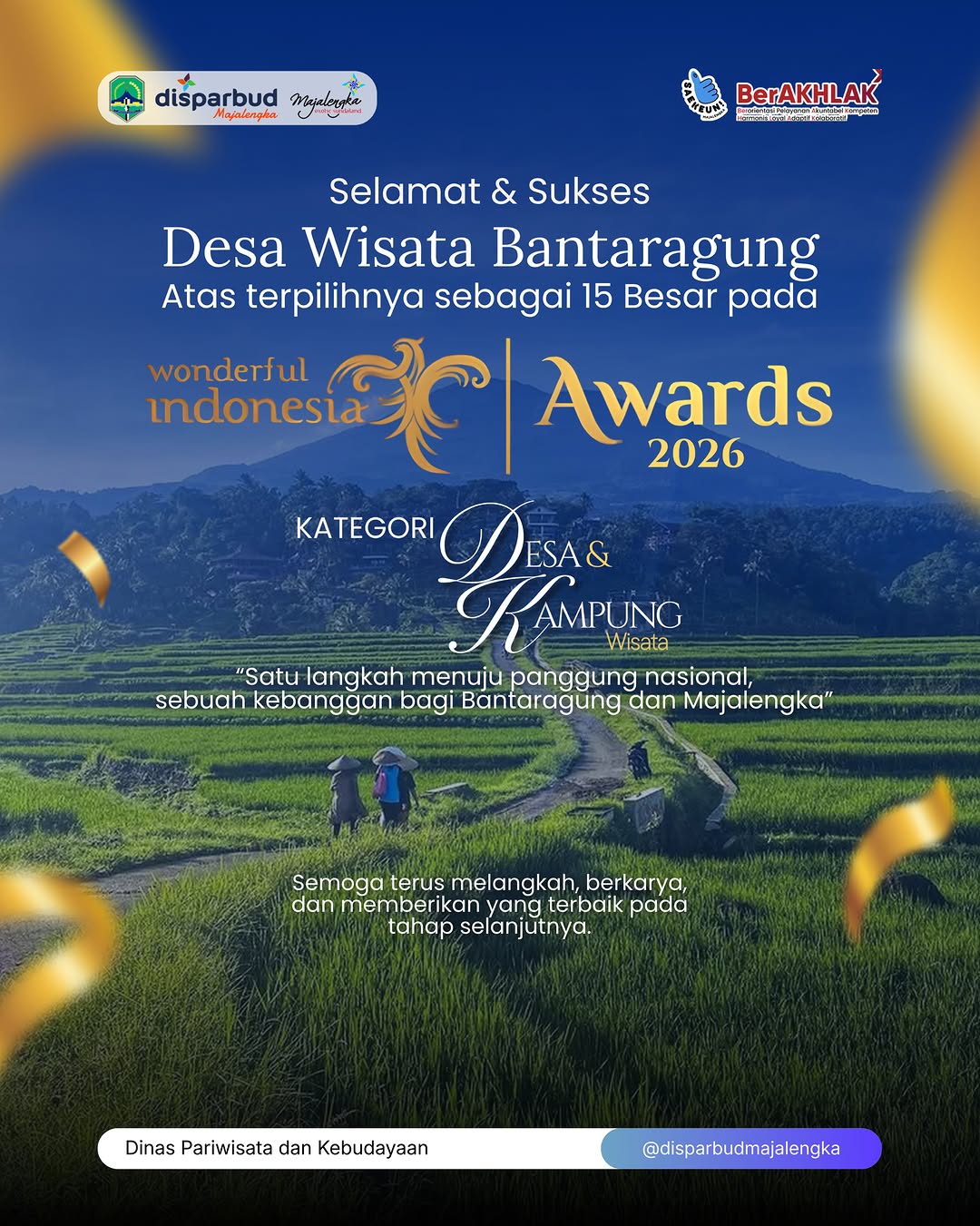 Desa Wisata Bantaragung Tembus 15 Besar Wonderful Indonesia Award 2026 Kategori Desa dan Kampung Wisata