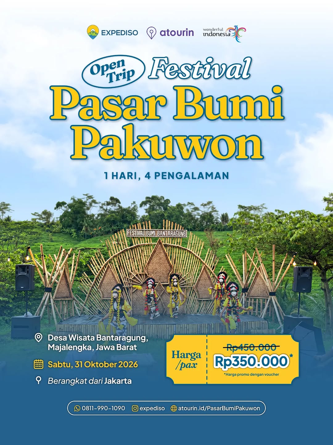 Explore Bantaragung dalam sehari? Bisa! Yuk, ikut Open Trip Festival